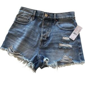 NEW Pacsun Distressed Emma Vintage high-rise shorts 26
